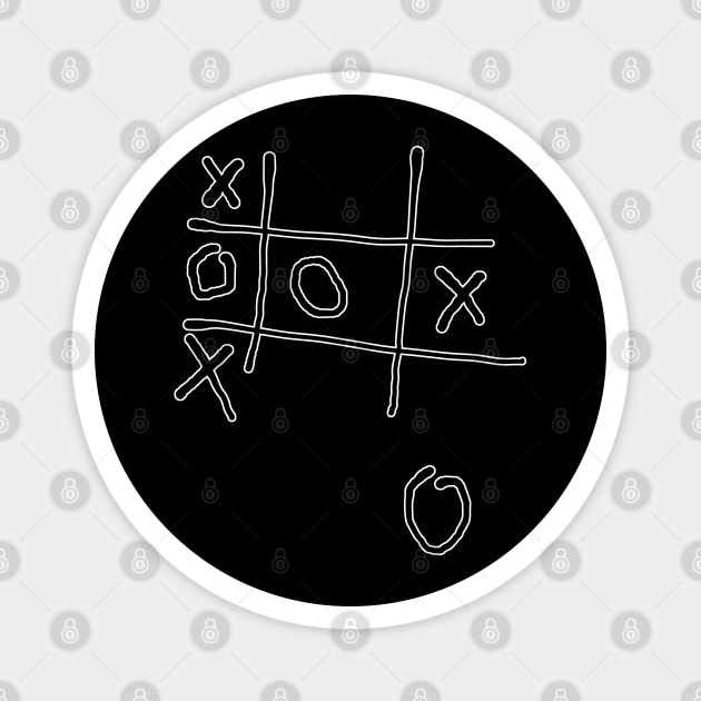 Tic Tac Toe Strategy Magnet by Orloff-Tees